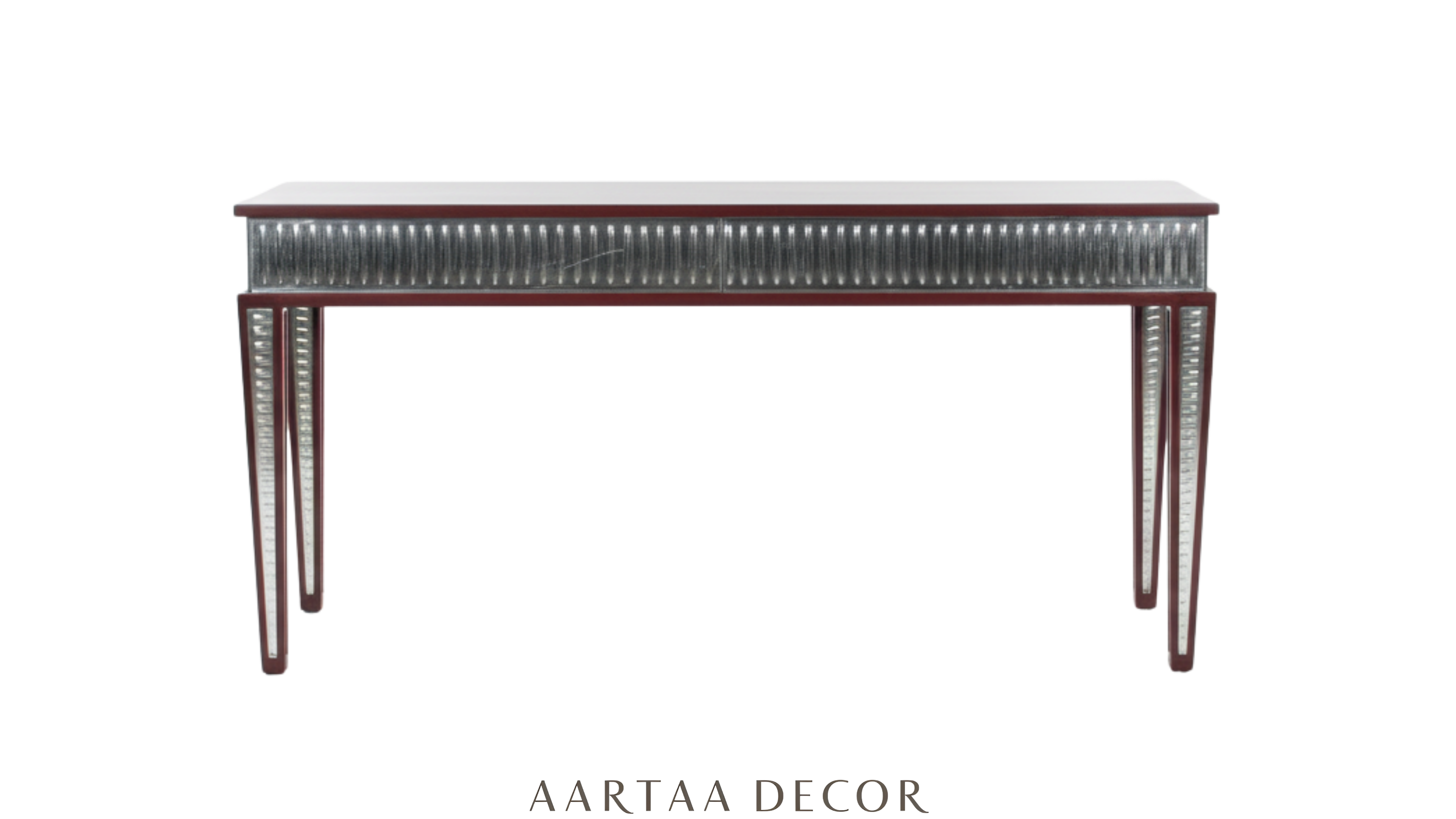 Aarunya Heritage Glass Console Table