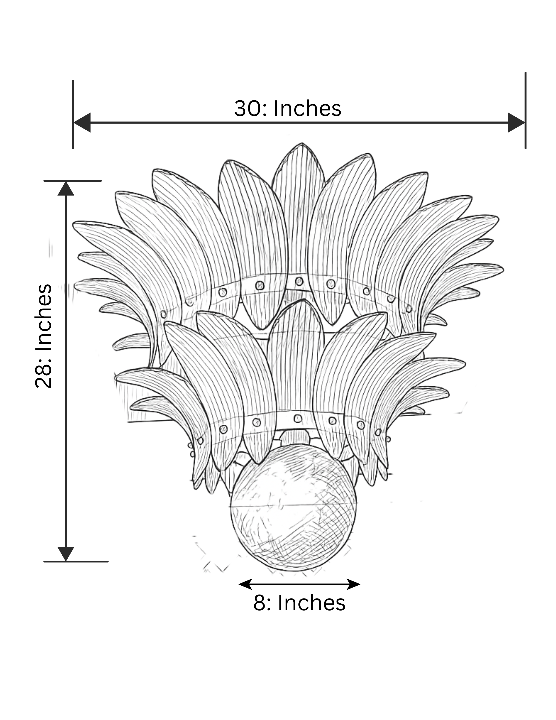 Aurora Leaf Crystal Chandelier sizes for designer