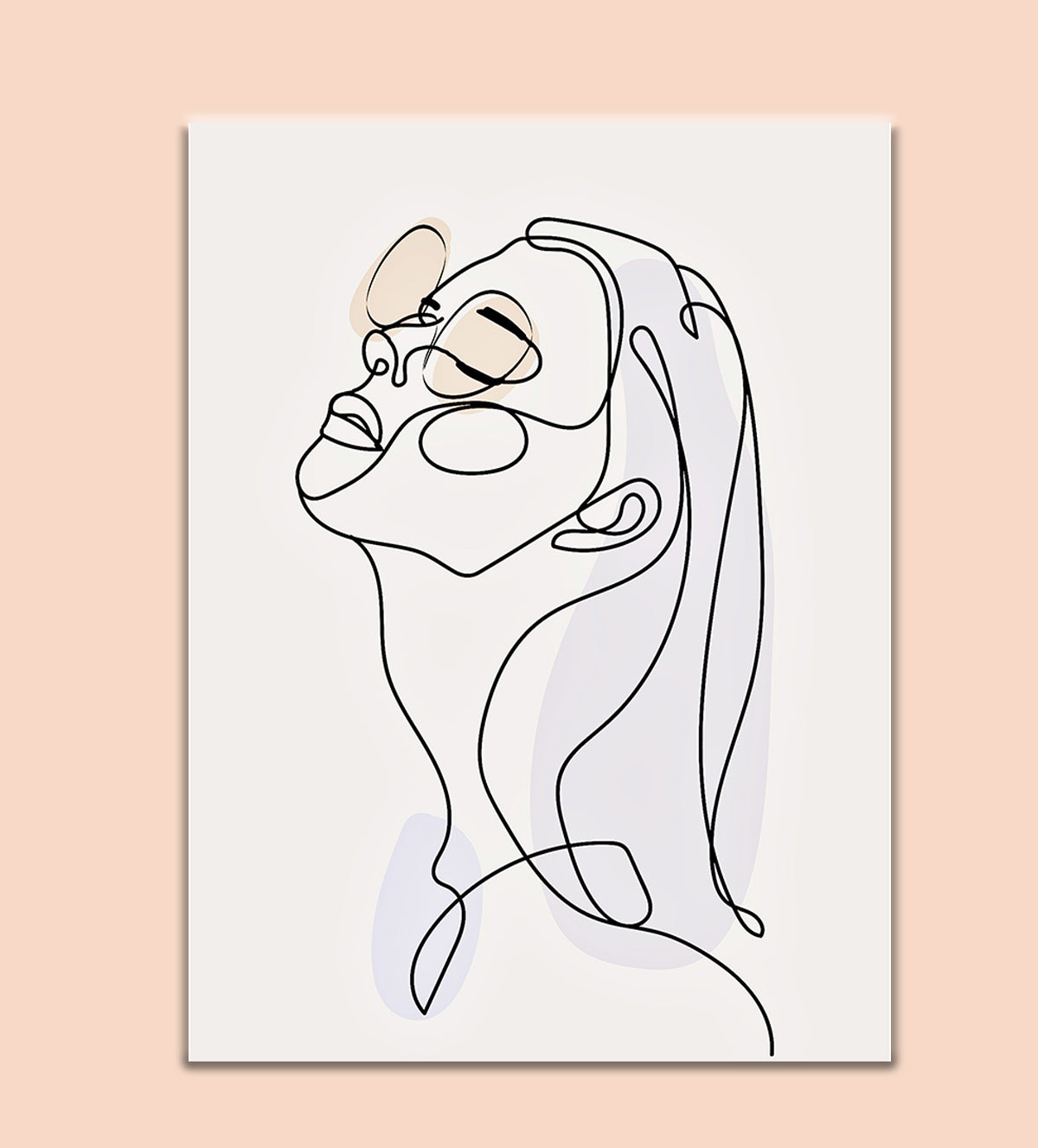 Serenity in Simplicity: Boho Line Art of Girl – a beautiful and contemporary wall art piece that captures the essence of minimalist design. The delicate, flowing lines create an abstract depiction of a serene, contemplative woman, evoking feelings of calm, grace, and quiet confidence. Perfect for those who appreciate modern bohemian aesthetics, this art adds a touch of sophistication and peace to any room.- Aartaa decor