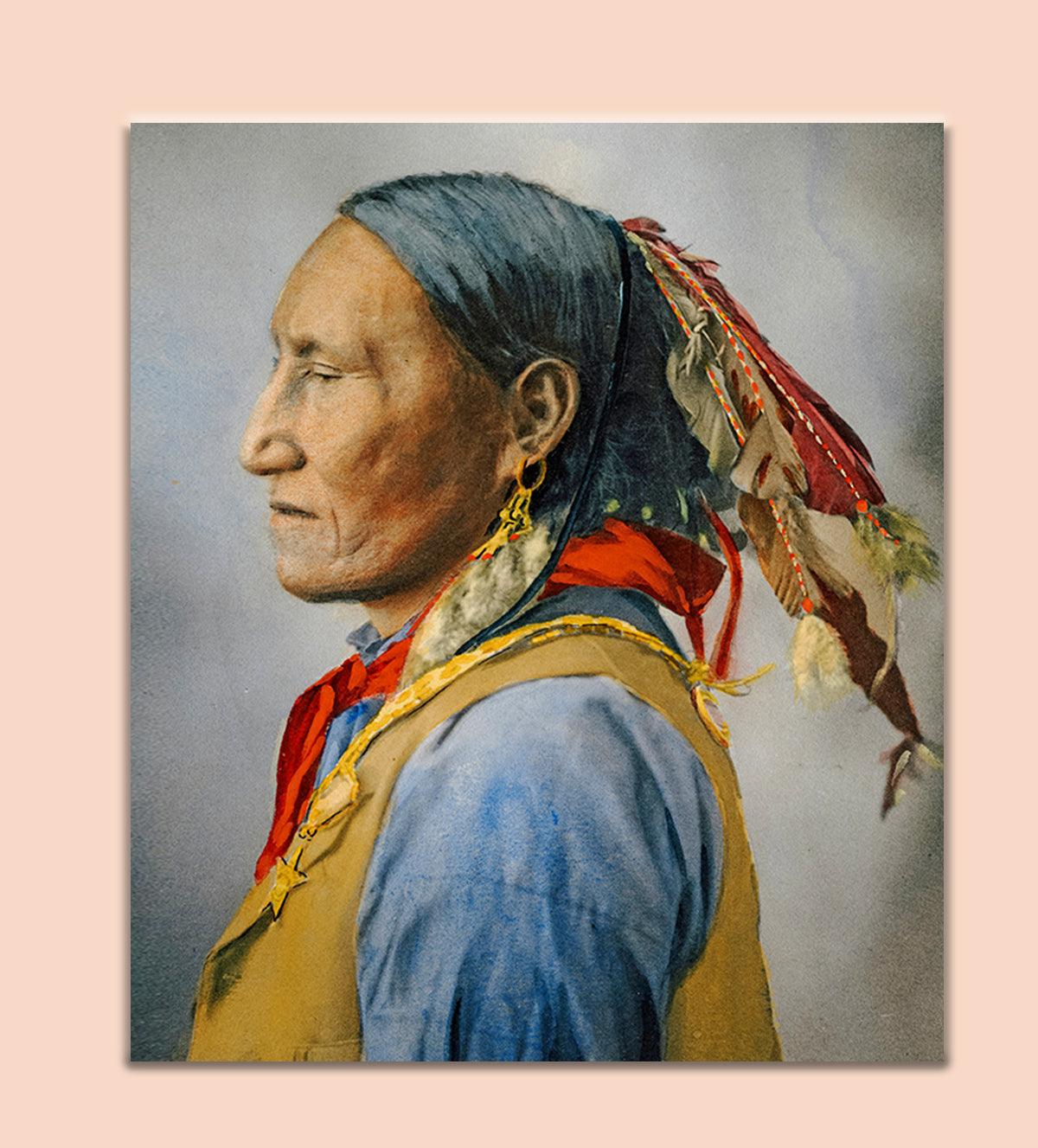 Elegance and Nostalgia vintage wall art painting of Leady - Aartaa decor