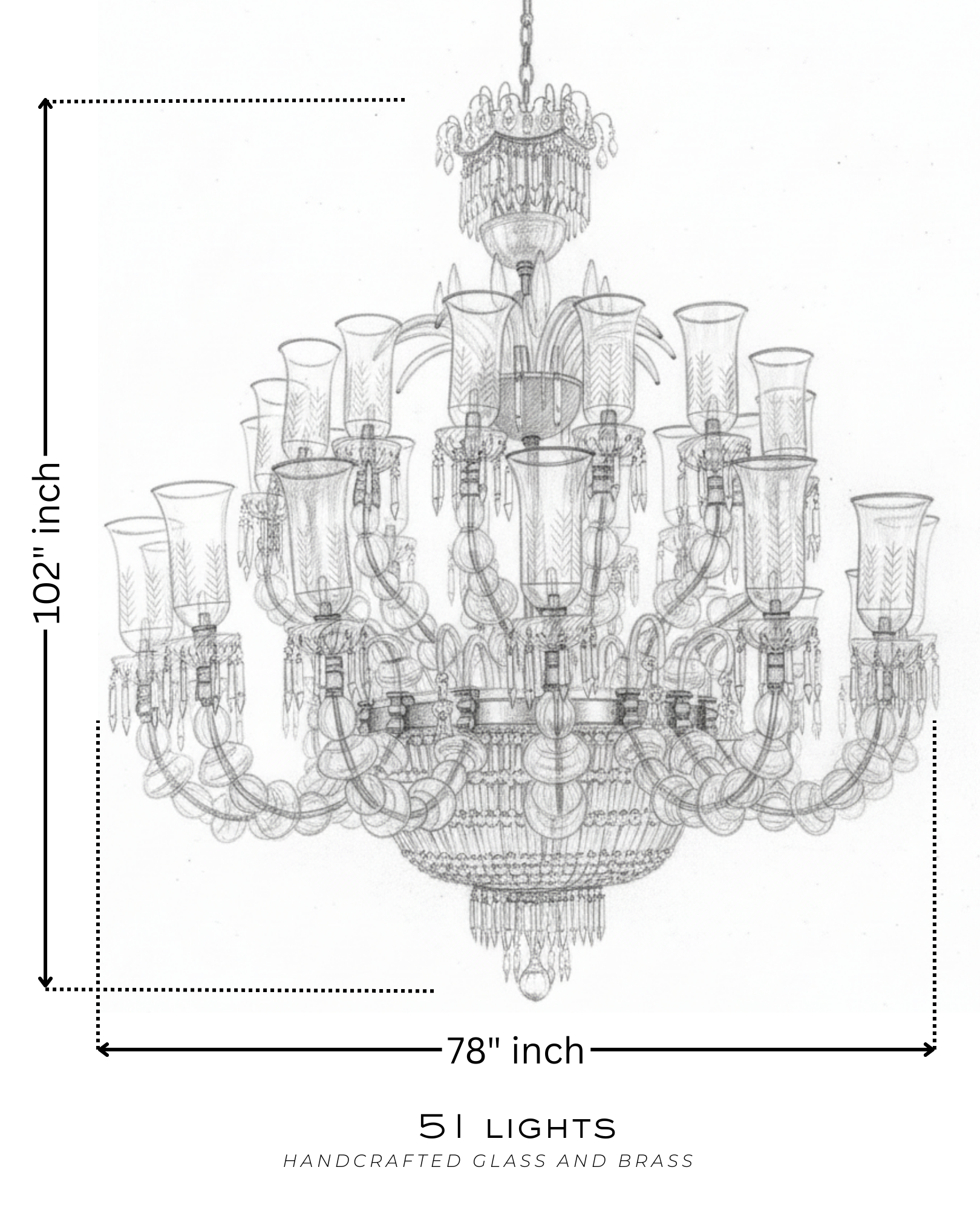Noor Mahal Grandeur Chandelier