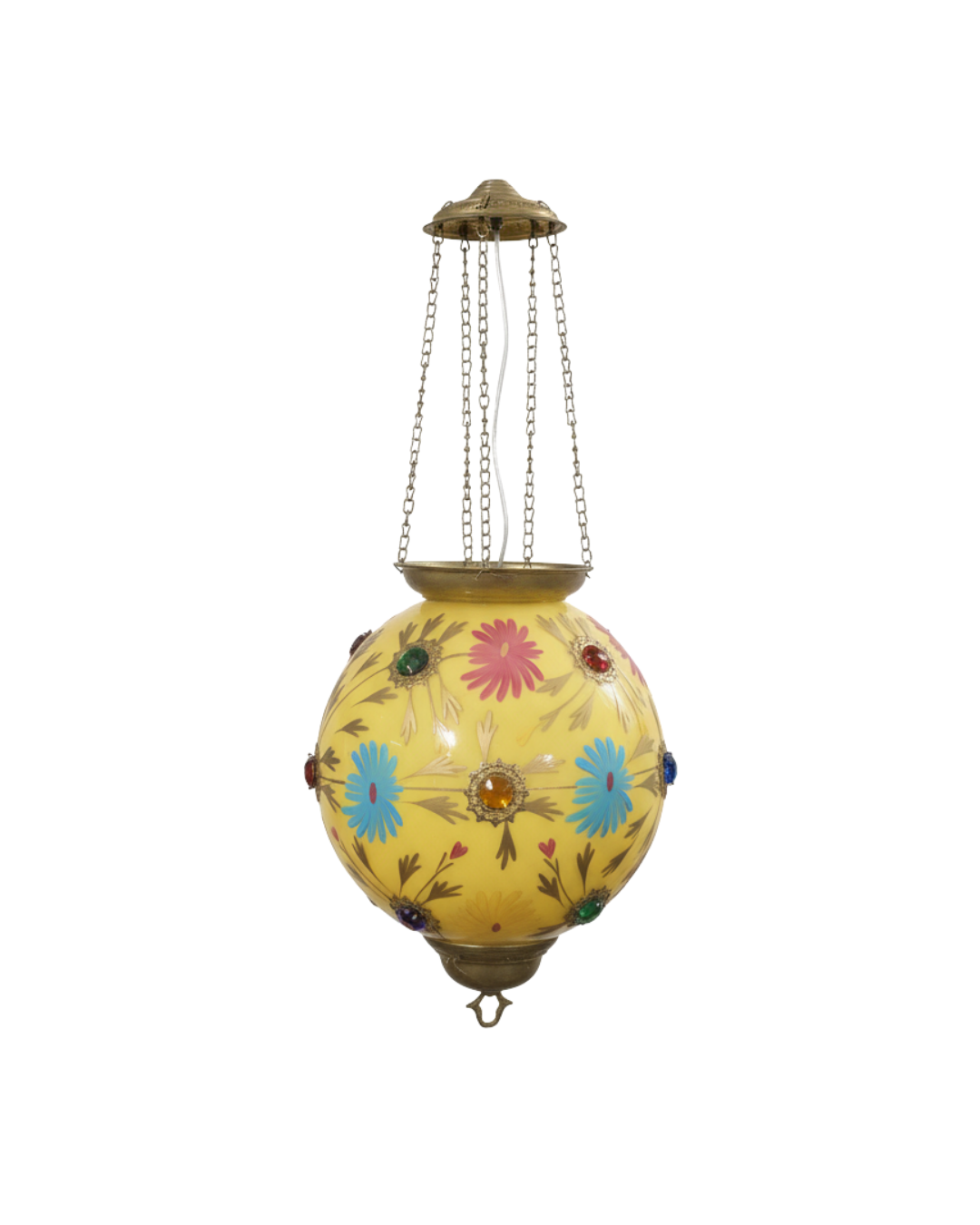 The Pushpa Globe Brass Pendant Light is a refined expression of handcrafted luxury, designed to elevate interiors with subtle elegance and timeless charm.