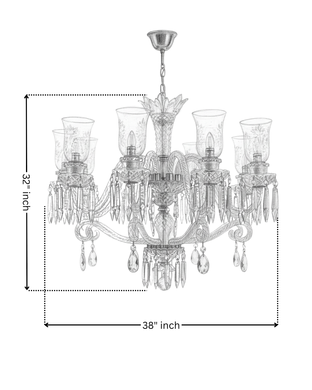 Rajasi Aura Crystal Chandelier