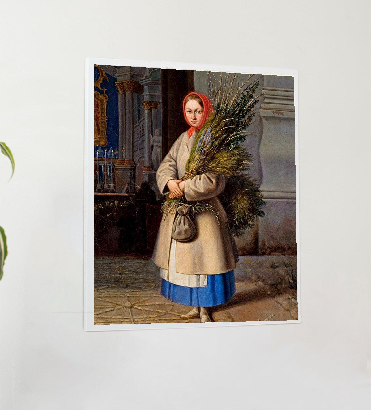 Stunning vantage-style portrait of a young woman - Aartaa decor