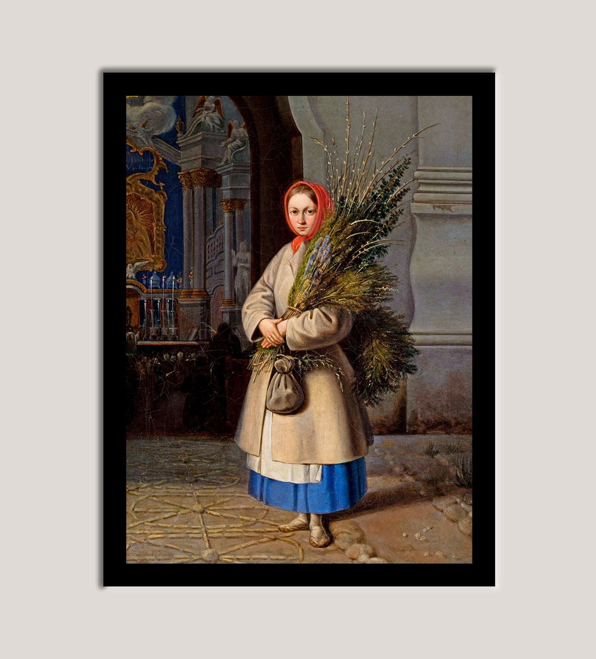 Stunning vantage-style portrait of a young woman - Aartaa decor