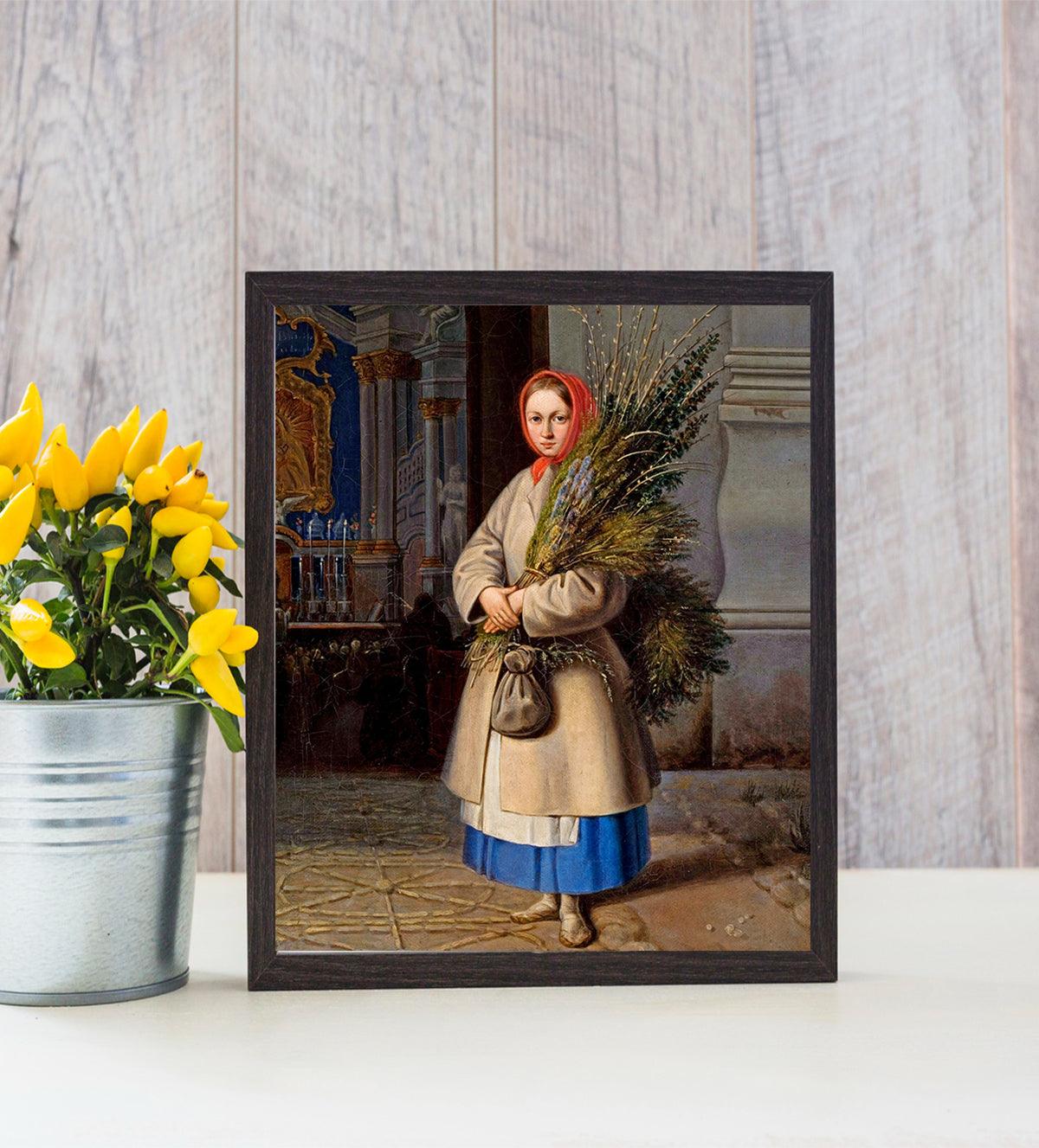 Stunning vantage-style portrait of a young woman - Aartaa decor