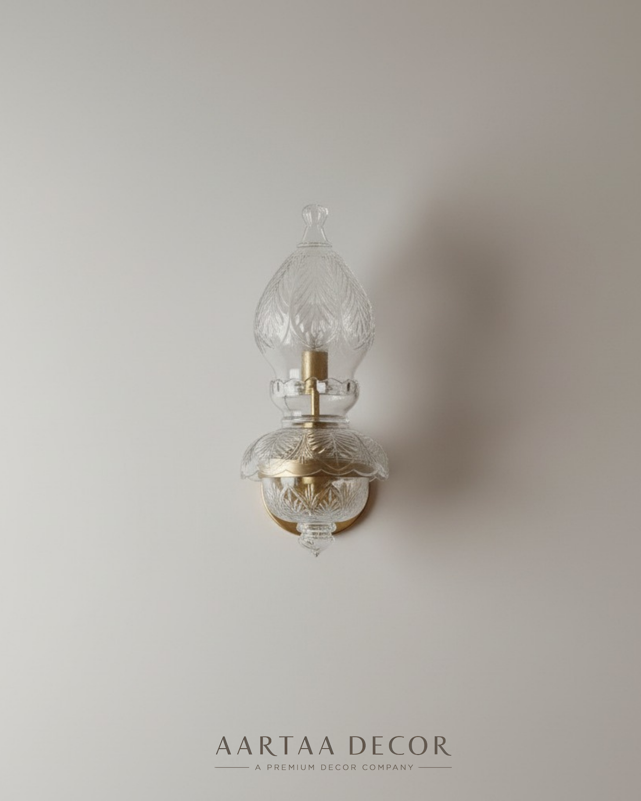 Elysian Flame Crystal Wall Sconce - Aartaa decor