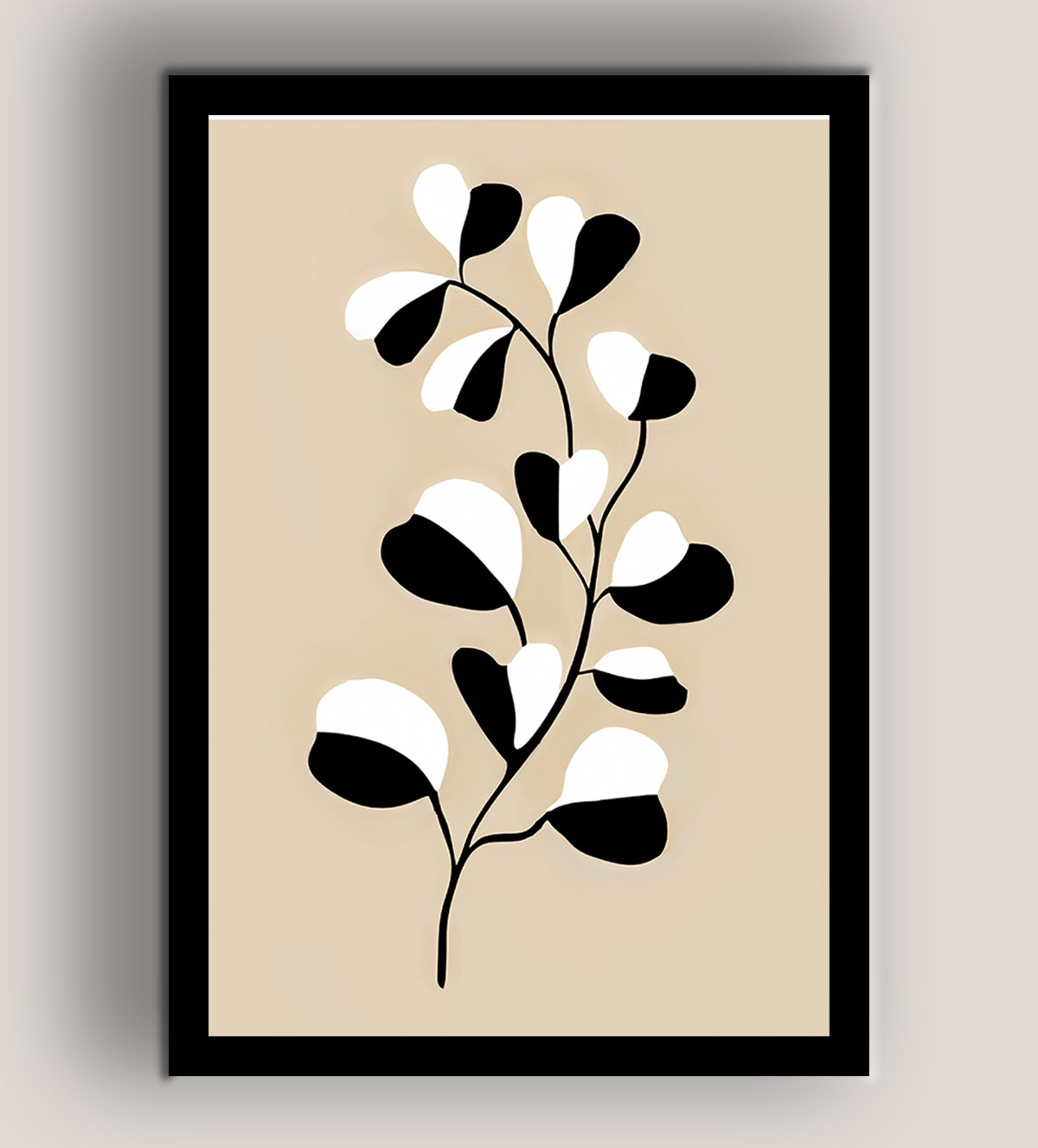 Timeless Botanical Elegance brings the natural beauty of the outdoors into your home with this stunning black and white botanical art print. Its clean, minimalist design captures the intricate details of leaves and branches, symbolizing the eternal beauty of nature. The contrasting tones of deep black against a soft white backdrop evoke a sense of sophistication, making it an ideal choice for modern, minimalist, and traditional interiors alike - Aartaa decor