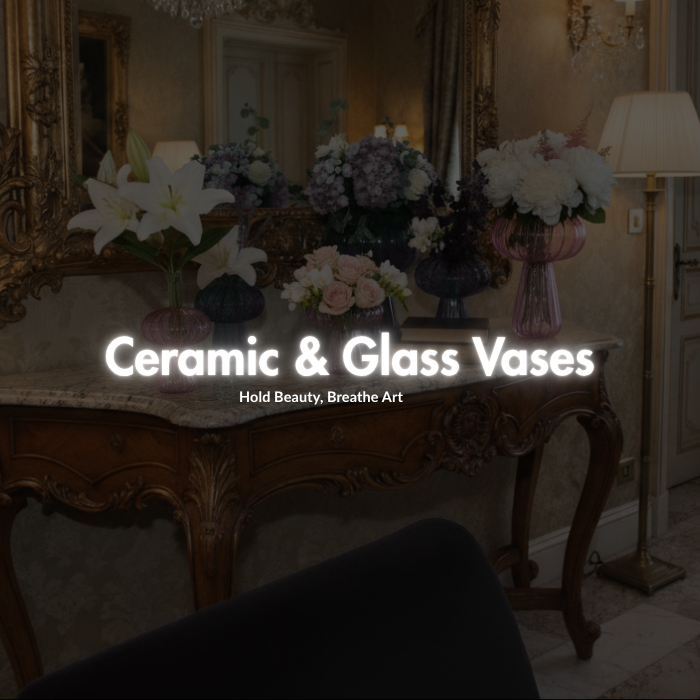 Ceramic & glass vases