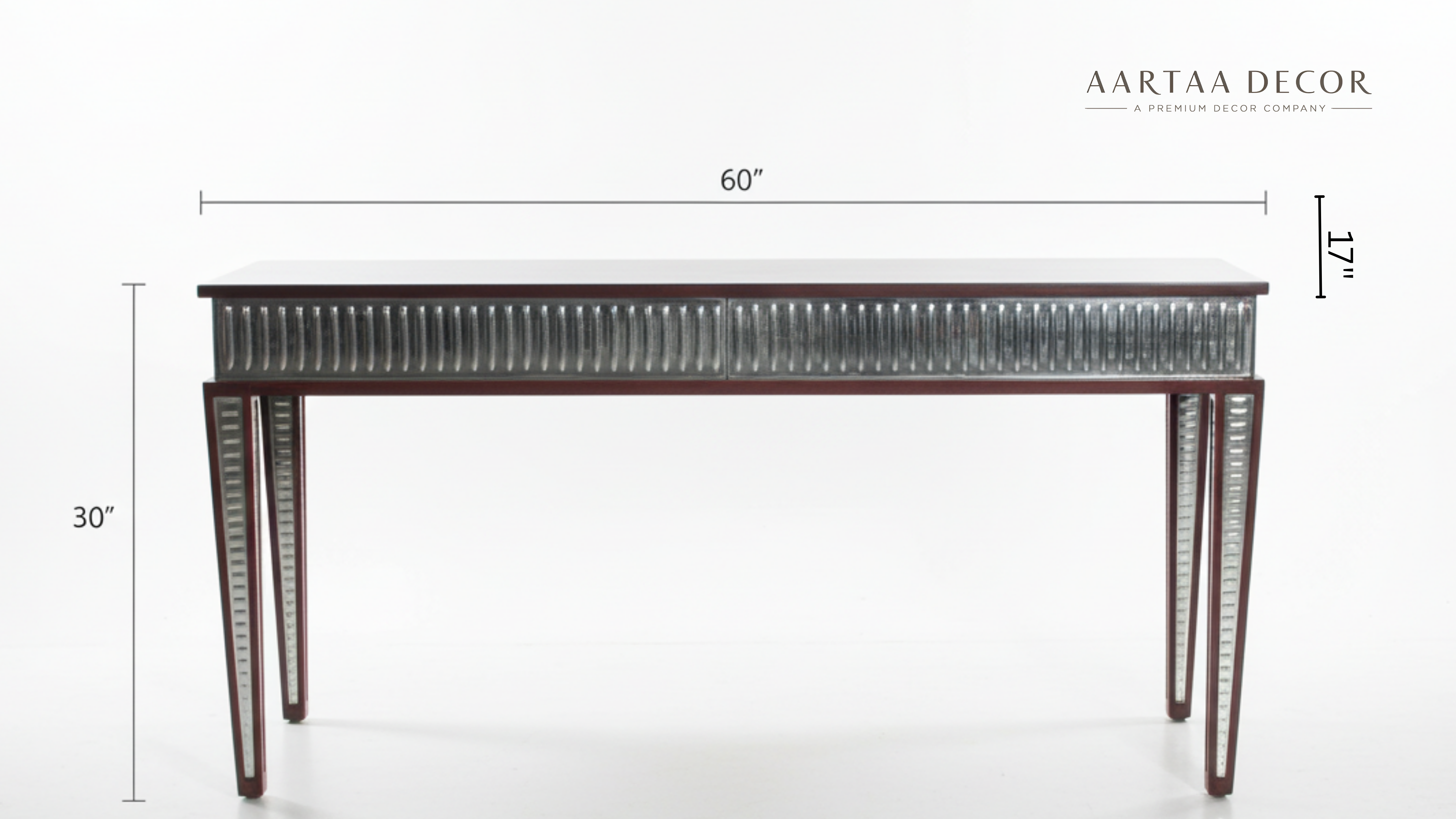 Aarunya Heritage Glass Console Table
