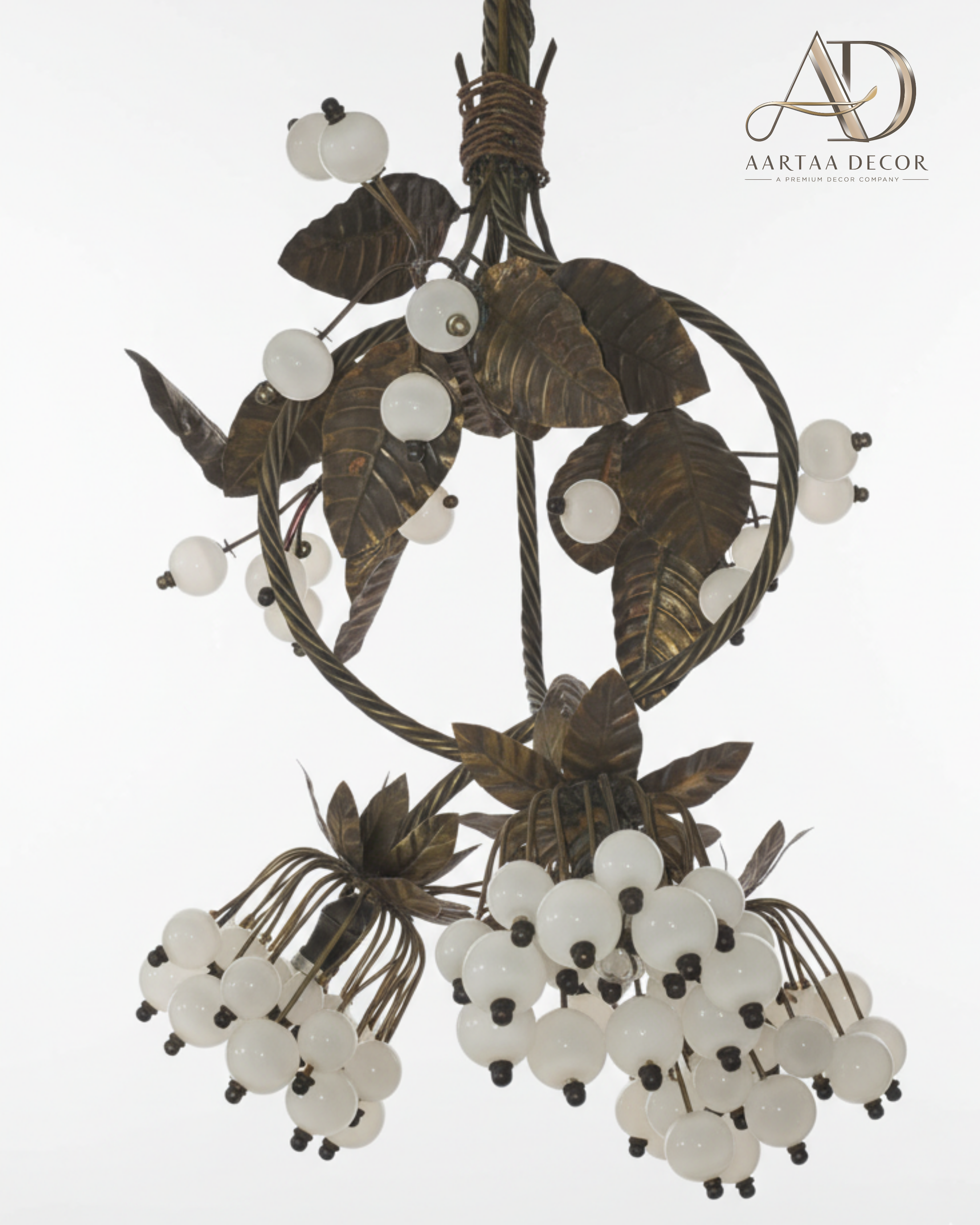 Kanaka Valli Brass Bloom Chandelier