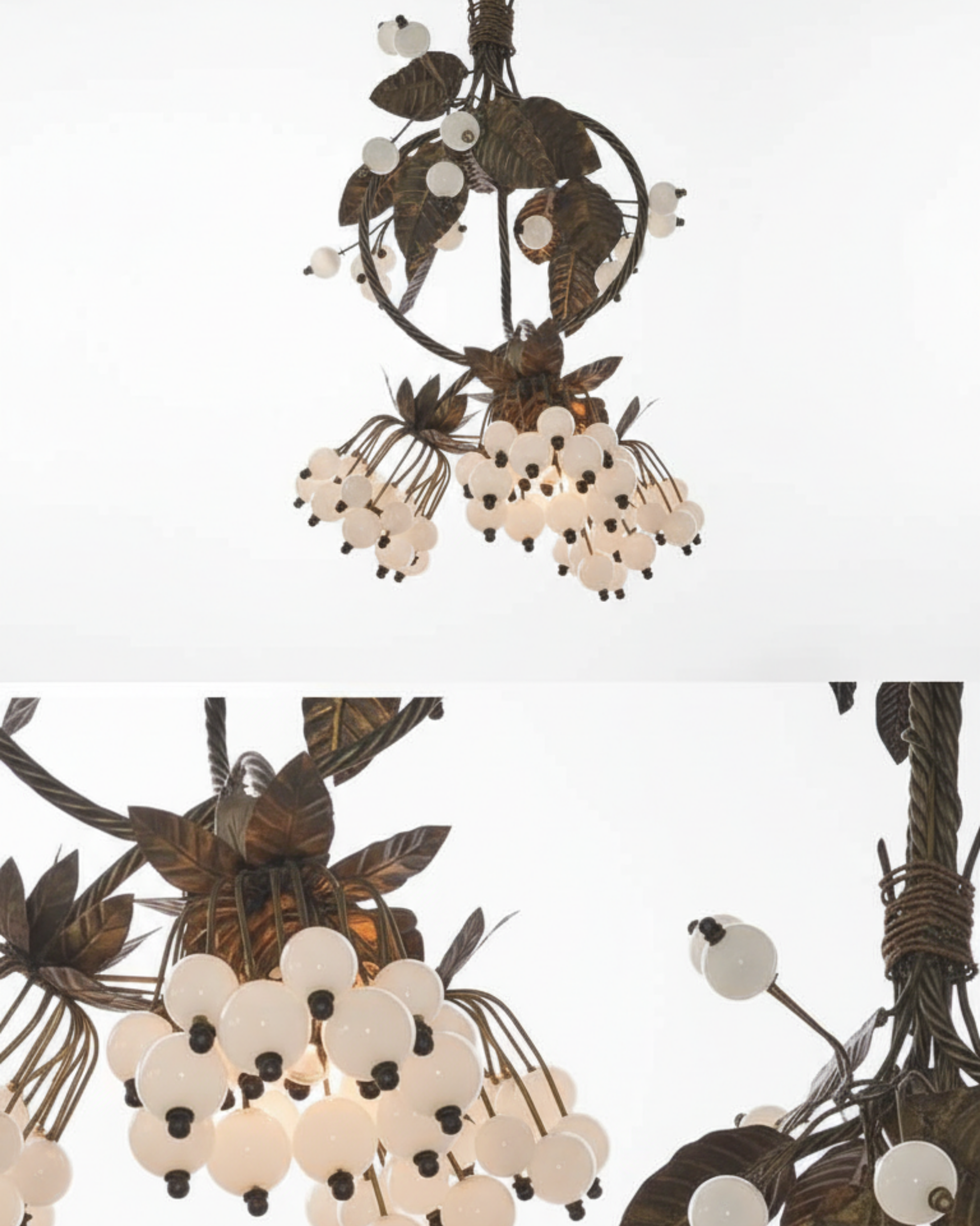 Kanaka Valli Brass Bloom Chandelier