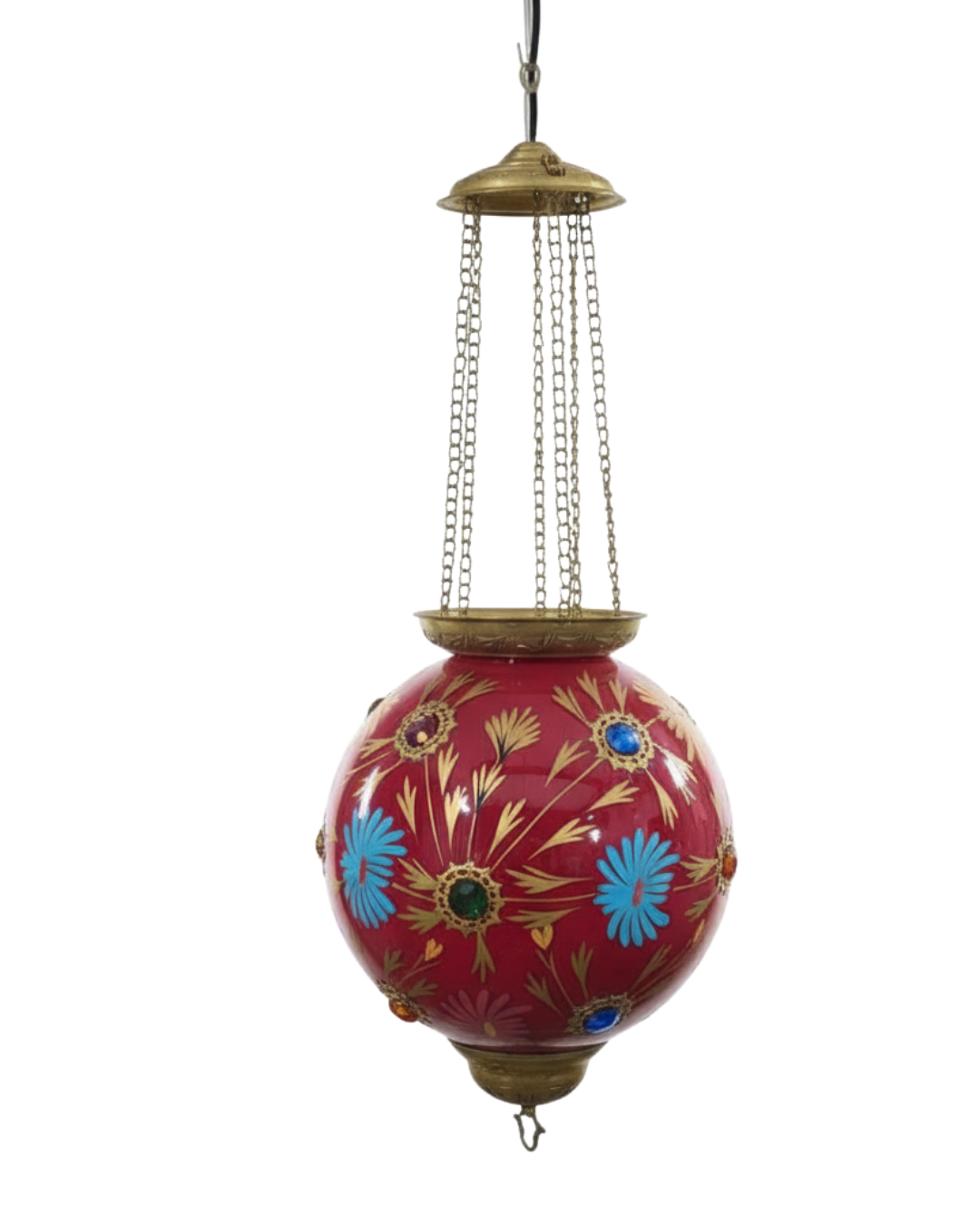 Pushpa Globe Brass Pendant Light