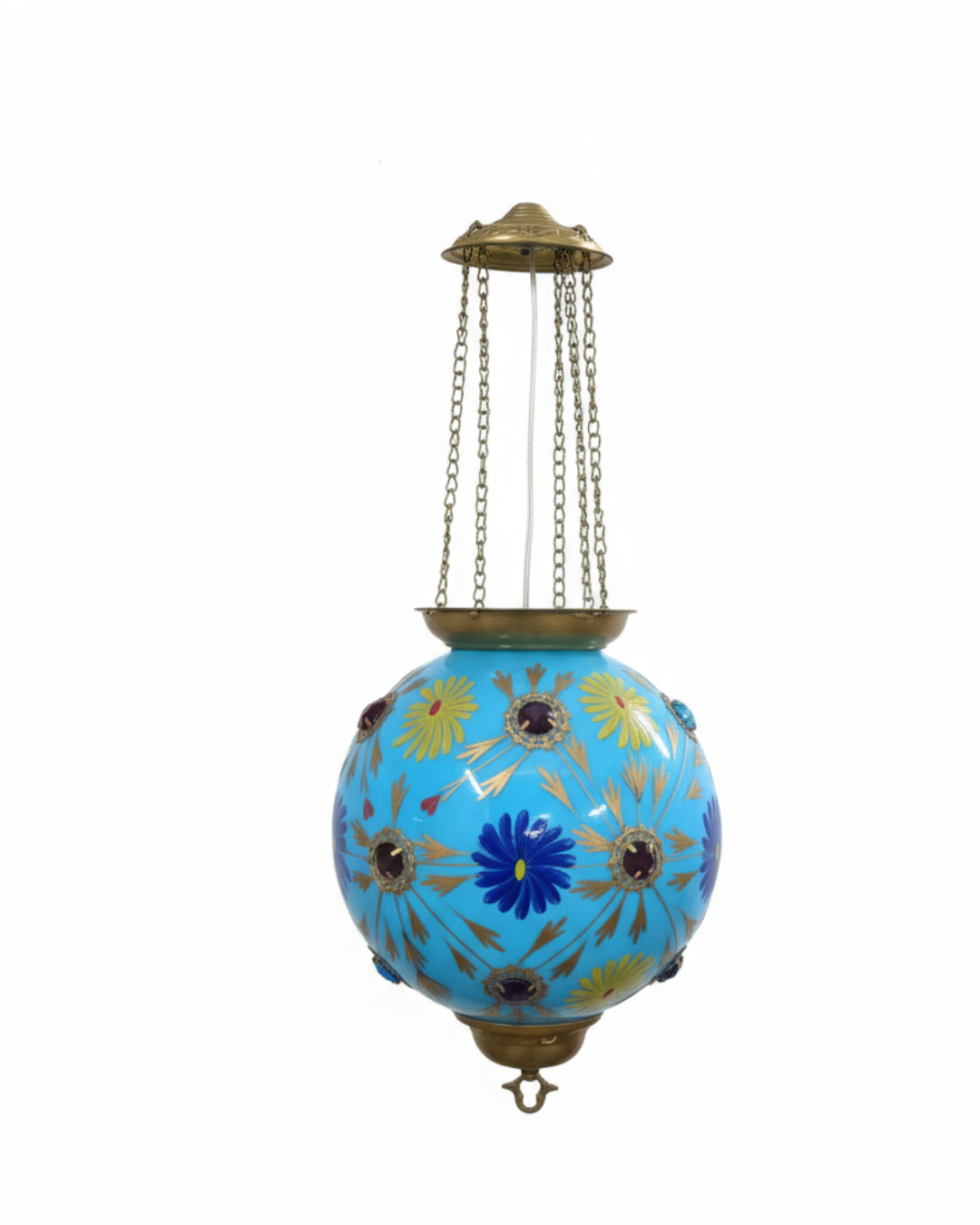 Pushpa Globe Brass Pendant Light