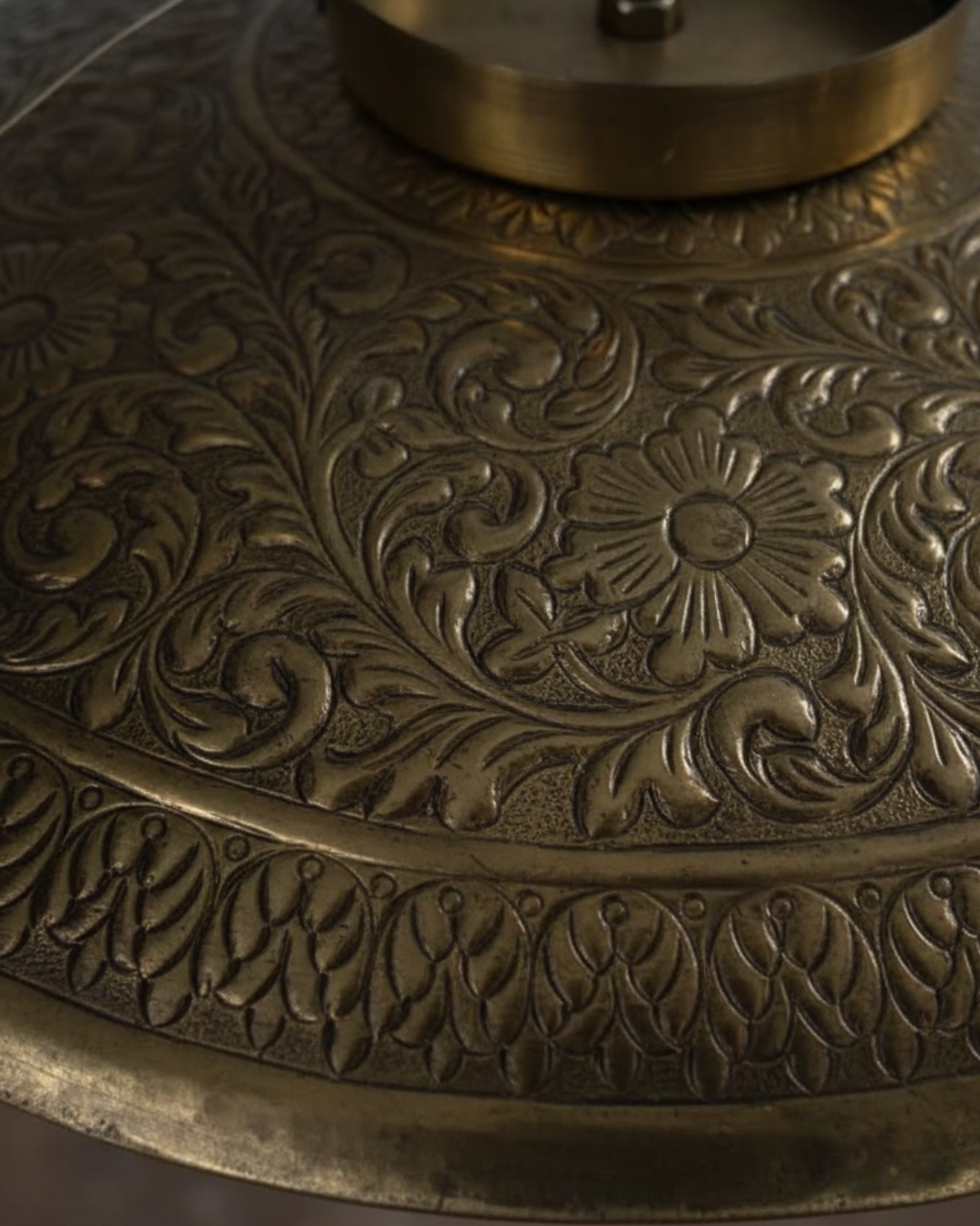 Surya Aura Luxe Brass Pendant Light