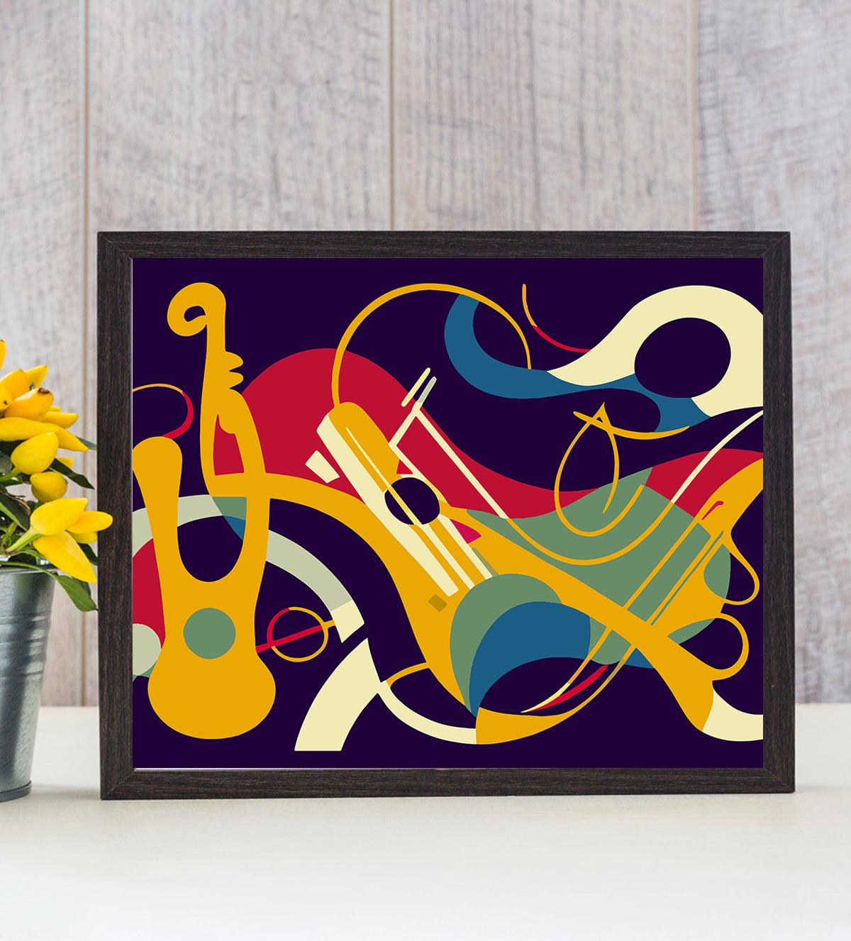 Symphony in Motion: A Vibrant Musical Abstract