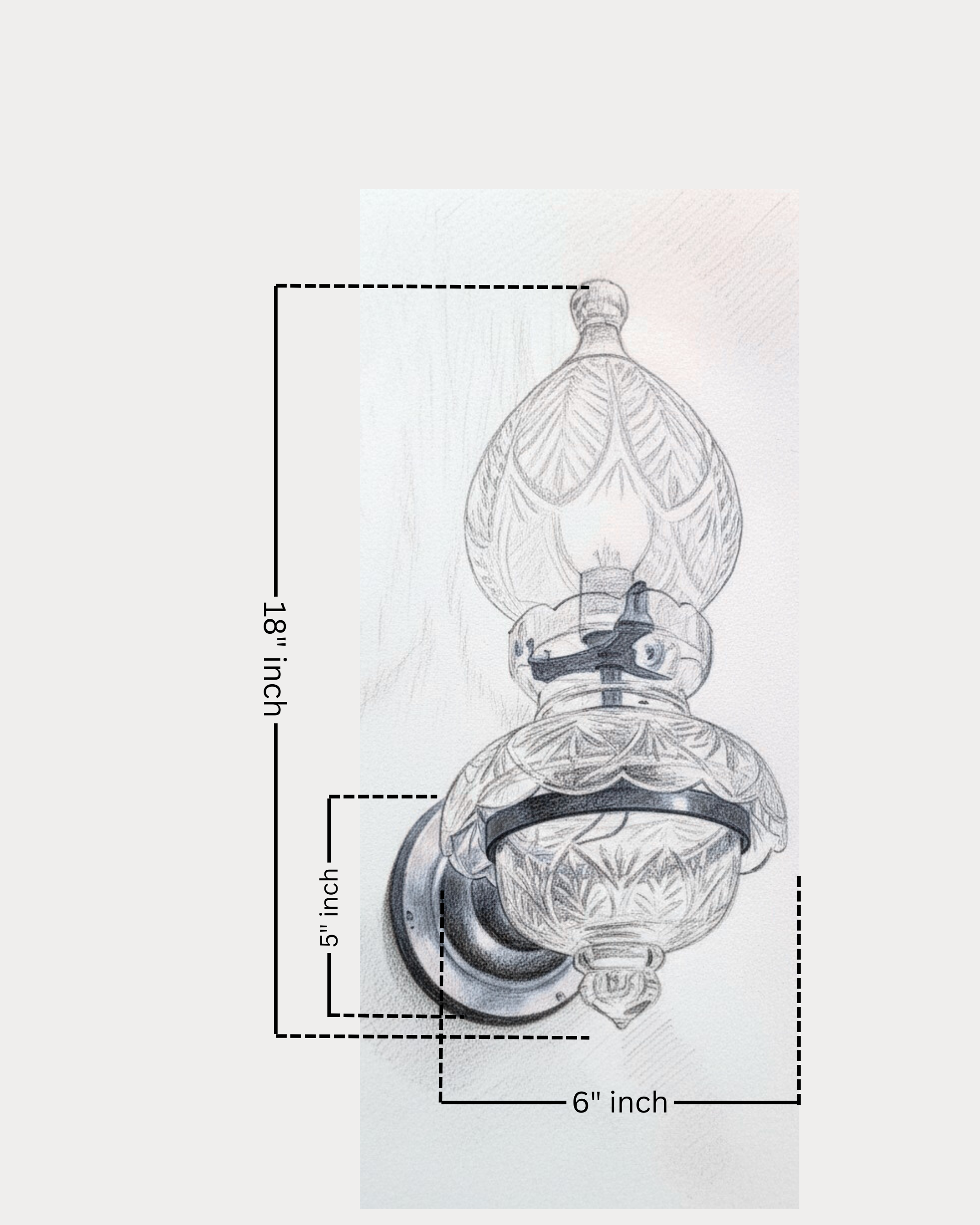 Elysian Flame Crystal Wall Sconce