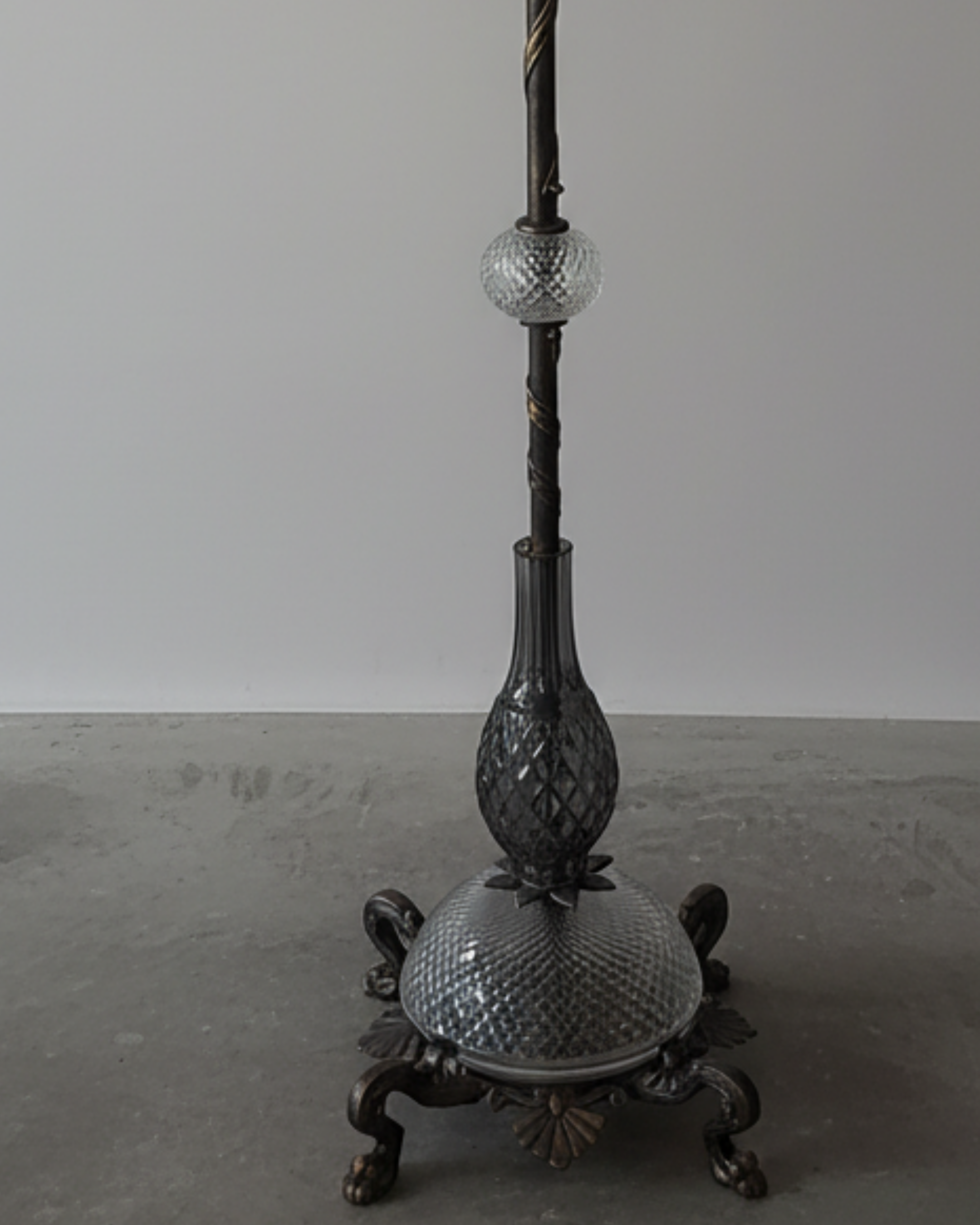 Vintage Crystal Ornate Floor Lamp